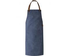 Crafted Leather & Lifestyle Tablier en Cuir Lavable Bleu