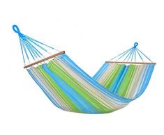 KOLOR - Hamac Vert/Bleu/Écru 300x100cm