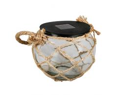 SOLARLINE 403995 Lanterne Solaire, Transparent/Noir, 10 x 10 x 8.8 cm