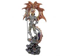 Design Toscano QS293147 Statuette Viper Prédateur du Dragon Sombre, Multicolore, 10 x 25.5 x 51 cm