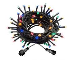 WeRChristmas WRC-8673 Guirlande Lumineuse 100 LED Basse Tension Multicolore