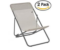 Lafuma Maxi Transat Chilienne Pliante, Beige