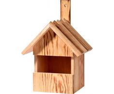 dobar 13076e Nichoir avec Grand Ouverture en Bois de pin Marron 22,5 x 19,5 x 33 cm