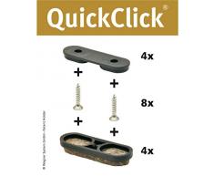 Wagner QuickClick® Tandem Chaise Patins//Set de 4 à Visser//Ultra Soft Diamètre 39 x 12 mm – 15781700