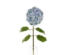 Floral Elegance Artificiel 87 cm Tige Unique Bleu Zonal Hydrangeas X 12 – Artificiel de Luxe Plage de Fleur en Soie