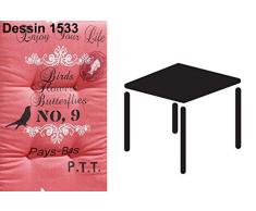 Best 04141533 Coussin pour Chaise à Dossier Haut STS 48 x 48 x 7 cm, d.1533