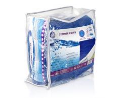Gre CPR400 - Bâche d’été pour piscine ronde de 400 cm de diamètre, couleur bleue