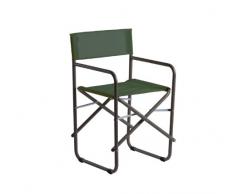 fiam 205TX ANVS Fauteuil Metteur en Scène de Jardin Acier Vert Foncé 51 x 51 x 83 cm