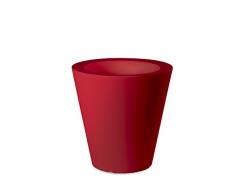 Plart Design AR1917 Vaso Conico 40 Pot de Fleur Rouge