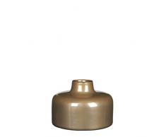 MICA Decorations Danique Vase, Beige, Höhe 11 cm, Durchmesser 15 cm