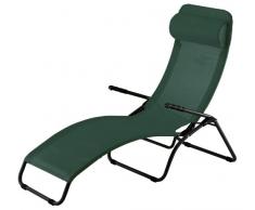 fiam 145TX ANVS Bain de Soleil de Jardin Acier Vert Foncé 65 x 174 x 75 cm