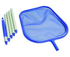 Steinbach Épuisette de Nettoyage pour Piscine avec Tige en Aluminium 1,5 m Bleu