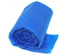 Gre CPERT63 - Bâche d’été pour piscine enterrée rectangulaire de 600 x 300 cm, couleur bleue