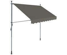 SONGMICS Store de Serrage 250cm Gris