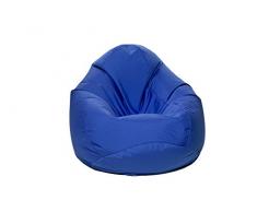 Jumbo Bag 29151-12 Scuba Pouf Poire Polyester Bleu 80 x 80 x 130 cm Taille XXL