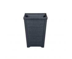 Stewart Taper Pot de Fleurs carré Gris 31 cm