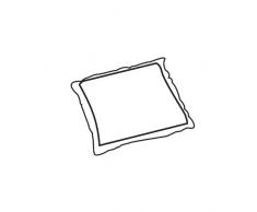 Best 04121231 STS Coussin décoratif 40 x 40 x 12 cm, d.1231