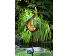 Greenkey Garden and Home Ltd Delta Flamelight Lampe Solaire sur Piquet Marron