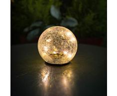 noma Ampoule Solaire Lampe de Table Taille Unique Ice Crackle Ball