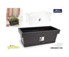 Inde 59465 Jardinière avec Soucoupe Future 48 x 18 x 17 cm