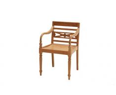 Ploß Outdoor furniture Ornament Fauteuil, Cambridge, Naturel, 56 x 55 x 86 cm, 0,1365 ML, 1011290