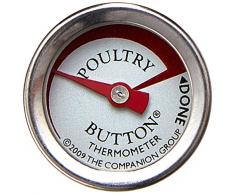 Charcoal Companion Thermomètre à volaille réutilisable, Silver, 2,9x8,79x19,05 cm