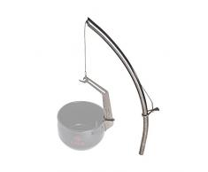 Funco Suspension avec Bras pivotant Bouilloire Accessoire de Barbecue, Acier Inoxydable, 68 x 35 x 3 cm