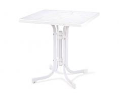 Dajar ESS/Dine Table et Relax 70 x 70 cm Blanc Marble