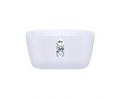 Elho Brussels Orchidée Duo 25 - Pot De Fleurs - Transparent - Intérieur - Ø 25 x H 12.6 cm