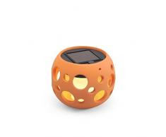 Konstsmide Lampe Solaire cylindrique à LED Terracotta Teracotta - Low Solar Light