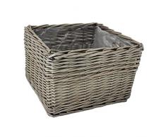 Red Hamper Petite jardinière en Osier à Carreaux Anciens