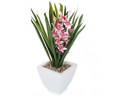 Closer To Nature FT026PB - Orchidée Cymbidium rose artificielle de 69 cm