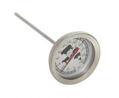 Dehner Thermomètre pour Barbecue Ø 5,5 cm, Longueur 20 cm, métal
