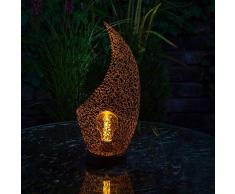 noma Lanterne Tulipe Rustique avec Ampoule LED à Filament 37 cm, Taille Unique