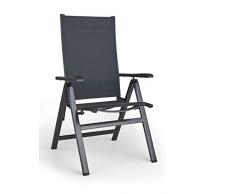 Better Garden Fauteuil de Jardin Pliant Anthracite