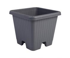 Iris Ohyama, Jardinière potager surélevée - Air Vegetable Planter - 400, plastique, gris, petit, 38,5 x 38,5 x 33,5 cm