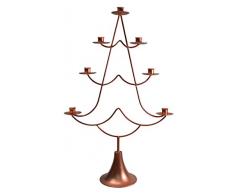 Ivyline Arbre de Noël Bougeoir en cuivre, 15 x 46 x 79 cm