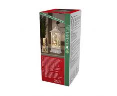 Konstsmide Boule à Neige LED, Scène Père Noël et Chien, Large 27cm