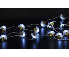 Noma 20 Guirlande Solaire Blanc Libellules Multifonction Abeilles Taille Unique Blanc