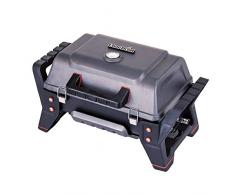 Char-Broil X200 Grill2Go - Barbecue portable avec système de cuisson TRU-Infrared, gris / fonte daluminium.