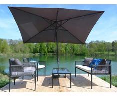 Ideanature PARALED2x3LED1 Parasol, Gris