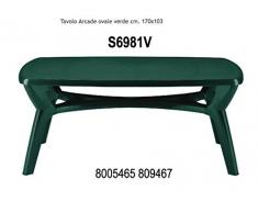 Grand soleil table 170 x 103 cm vert 6981 arcade v