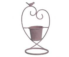 Dcasa Pot de Fleurs en métal Rose