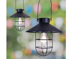 Benross Nautique Marine sur Pied ou à LED rétro Lanterne Solaire, Noir