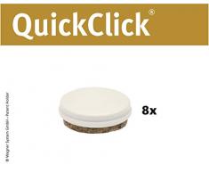 Wagner QuickClick® Chaise Patins//Lot de 8 Patins de Rechange//Duo – Diamètre 25 mm – 15833100