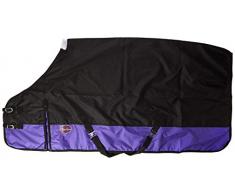 CWELL Equine Tapis de Pluie léger Noir/Violet