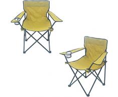 Unbekannt Sparmeile Ambientehome Chaise de Camping Ingwer/Jaune