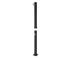 Gre AR1020P - Douche solaire de jardin en PVC noir, capacité de 20 litres