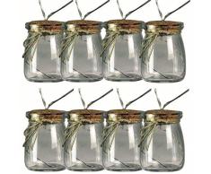 Luxform Torremolinos Guirlande Lumineuse Solaire LED en Verre Transparent