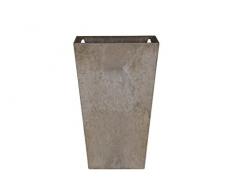 Artstone Pot de Fleurs, Suspension Murale Ella, résistant au Gel et ultraléger, Taupe, 30x17x49cm